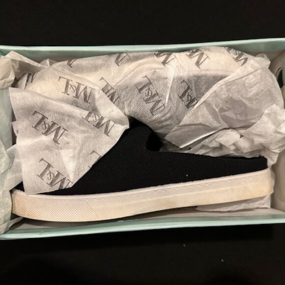 Black Slip on Mule - Picture 2 of 6